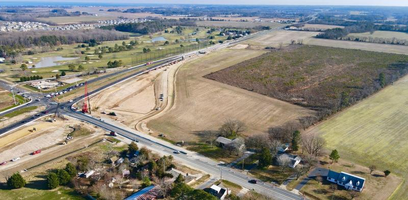 The cleared section of land at the Route 16-Route 1 intersection has been rezoned to C-3, heavy commercial district. No specific plans for the parcel have been presented. NICK ROTH PHOTO